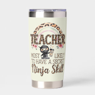 Teacher Gifts Funny Most Likely To Sayings Quotes Insulated Tumbler