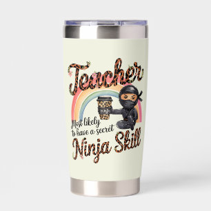 Teacher Gifts Funny Most Likely To Sayings Quotes Insulated Tumbler