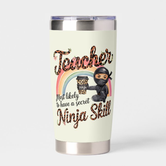 Teacher Gifts Funny Most Likely To Sayings Quotes  Insulated Tumbler (Front)