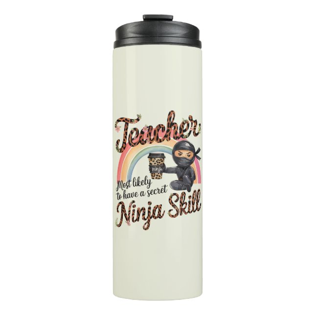 Teacher Gifts Funny Most Likely To Sayings Quotes  Thermal Tumbler (Front)
