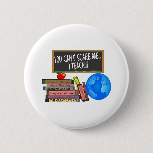 Teacher Gifts Pinback Button (Front)