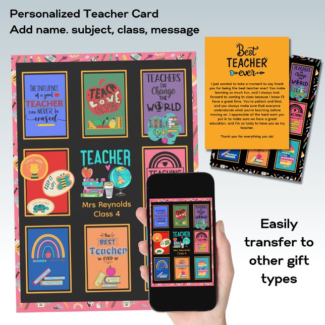 Teacher Gifts Quotes Funny Appreciation Retirement Invitation (Creator Uploaded)