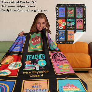 Teacher Gifts Quotes Funny Appreciation Retirement Sherpa Blanket