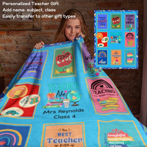 Teacher Gifts Quotes Funny Appreciation Retirement Sherpa Blanket