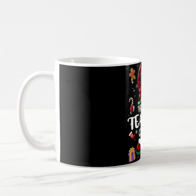 Teacher Gnome Buffalo Plaid Red Matching Family Ch Coffee Mug (Left)