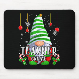 Teacher Gnome Christmas Pajamas Matching Family Gr Mouse Pad