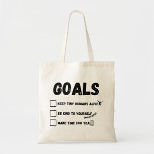 Teacher Goals tote bag