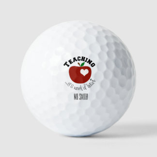 Teacher golf balls personalize it !