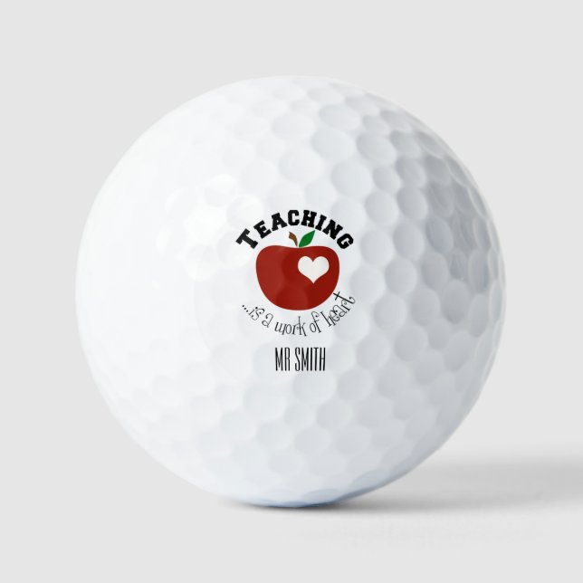Teacher golf balls personalize it ! (Front)