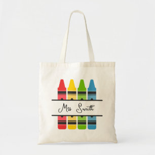 Teacher Good Day Tiny Humans Modern Fun Typography Tote Bag