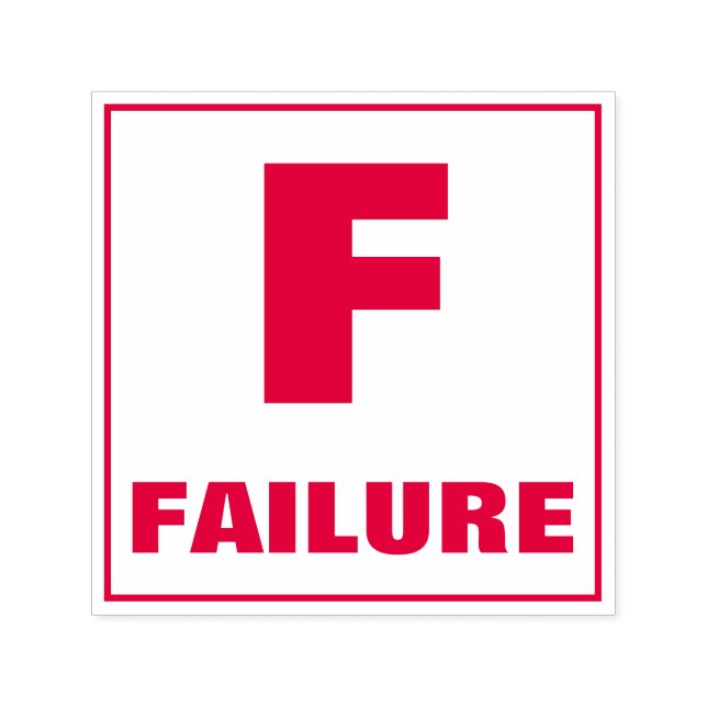 Teacher Grading Stamp: F, FAILURE Self-inking Stamp (Design)