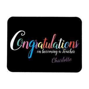 Teacher graduation congratulations gift magnet