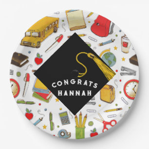Teacher Graduation Party Paper Plates