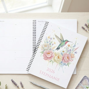 Teacher Graduation Wildflower Hummingbird Gift Planner