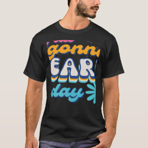 Teacher Groovy Retro First day of School Y'all gon T-Shirt