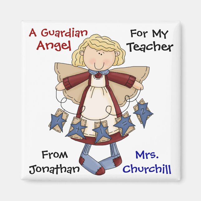 TEACHER Guardian Angel by SRF Magnet (Front)