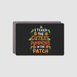 Teacher Halloween Pumpkin Halloween Costume Car Magnet