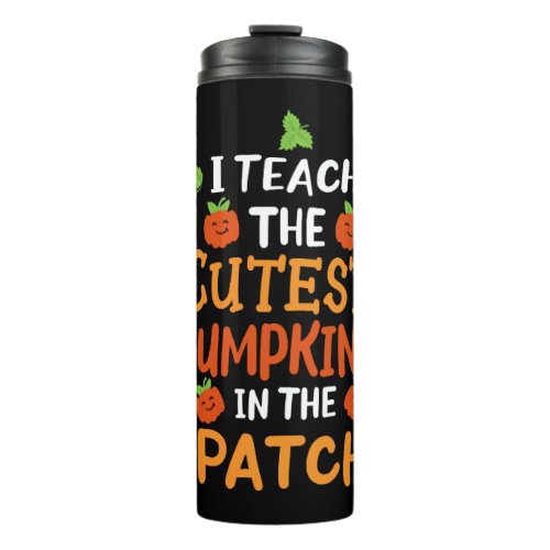 Teacher Halloween Pumpkin Halloween Costume Thermal Tumbler