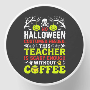 Teacher Halloween Scary Enough Coffee Design_1 Mini Candle Favors