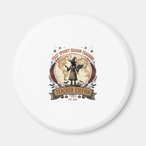 Teacher Halloween Shirt for First Spooky Season Te Magnet