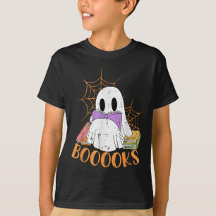 Teacher Halloween Shirt Ghost Teacher Book Library