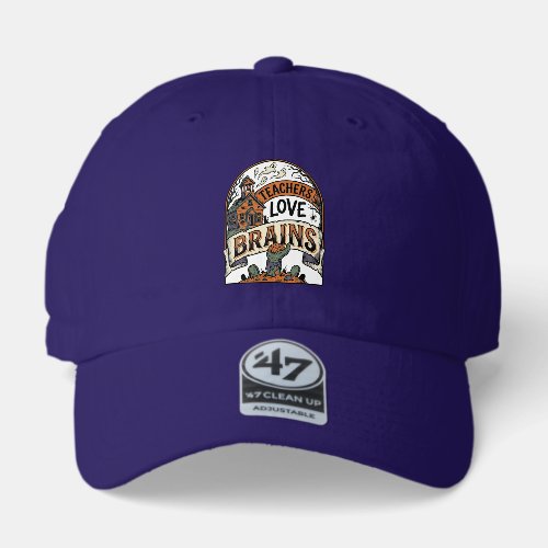 Teacher Halloween Shirt Teachers Love Brains_1 47 Brand Hat