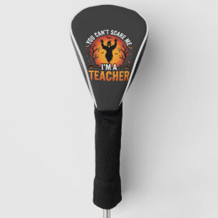 Teacher Halloween Spooky Ghost Teacher Design_1 Golf Head Cover