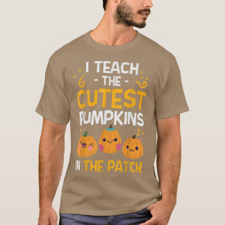 Teacher Halloween Teacher Kindergarten Cutest Pump T-Shirt