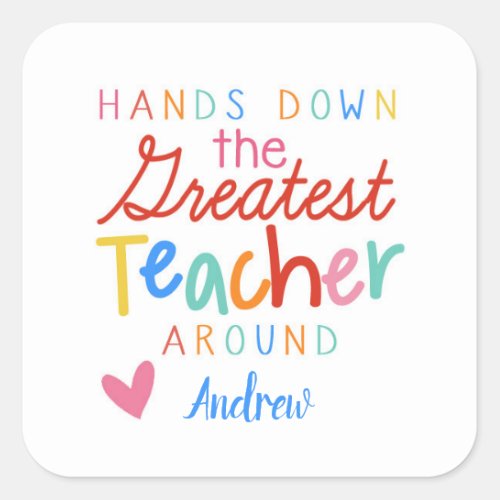 Teacher Hand Sanitizer Sticker