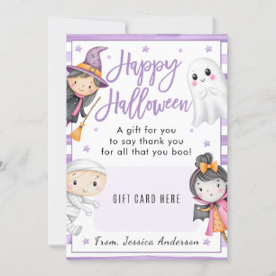 Teacher Happy Halloween Coffee Gift Card holder