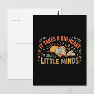 Teacher Heart Quote Postcard