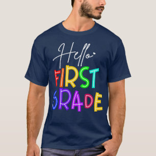 Teacher Hello First Grade T-Shirt
