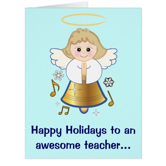 Teacher Holiday Angel from Class Large (Front)