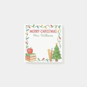 Teacher Holiday Christmas Sticky Post-it Notes