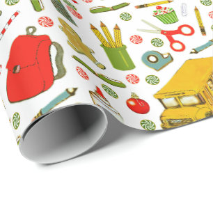 Teacher Holiday Gift Wrapping Paper