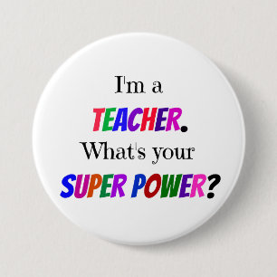 Teacher Humor Pinback Button
