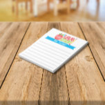 Teacher I love 1st Grade Cute Apple Pencil Notepad<br><div class="desc">This design features a watercolor apple and pencil with lines for writing. The collection of coordinating products is available in our shop, zazzle.com/store/doodlelulu. Contact us if you need this design applied to a specific product to create your own unique matching item or gift! Thank you so much for viewing a...</div>