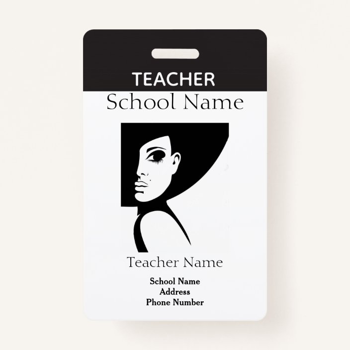 Teacher ID Badge | Zazzle.com