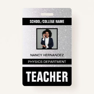 Teacher ID Card Badge