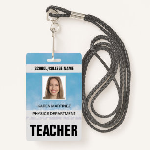 Teacher ID Card Badge