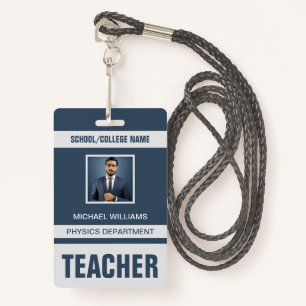 Teacher ID Card Badge