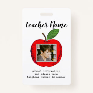Teacher ID school teacher ID Badge