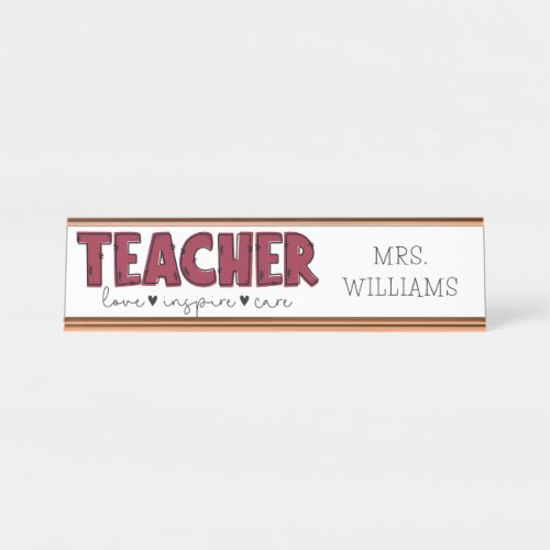 Teacher Inspiration Add Your Name Desk Name Plate