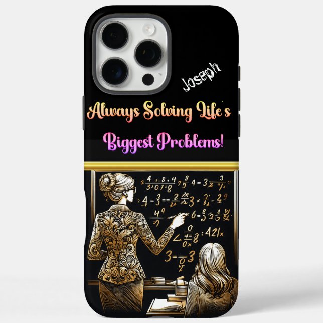 Teacher Inspires Students in Math Case-Mate iPhone Case (Back)