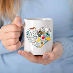 Teacher Instructor Professor Tool Heart Coffee Mug