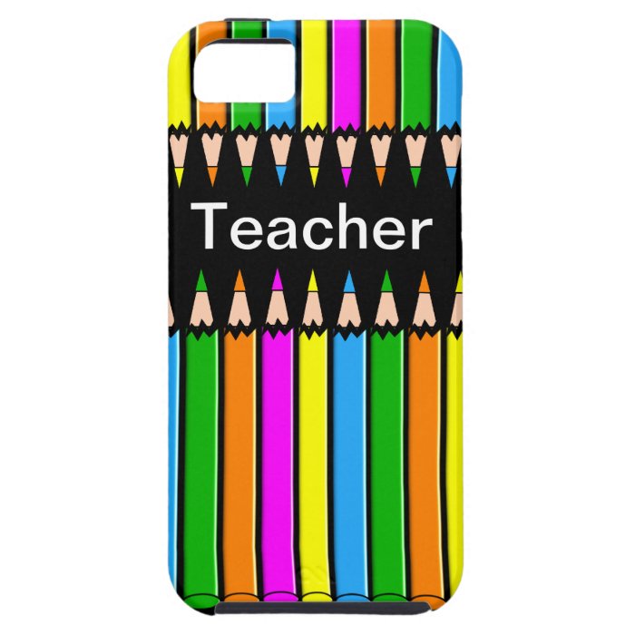 Teacher iPhone 5 Case "Colored Pencils" Design