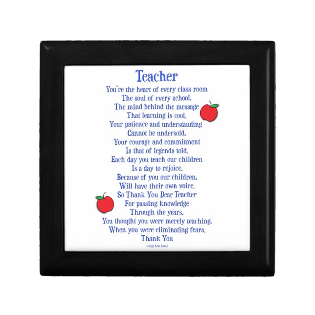 Teacher Jewelry Box (Front)