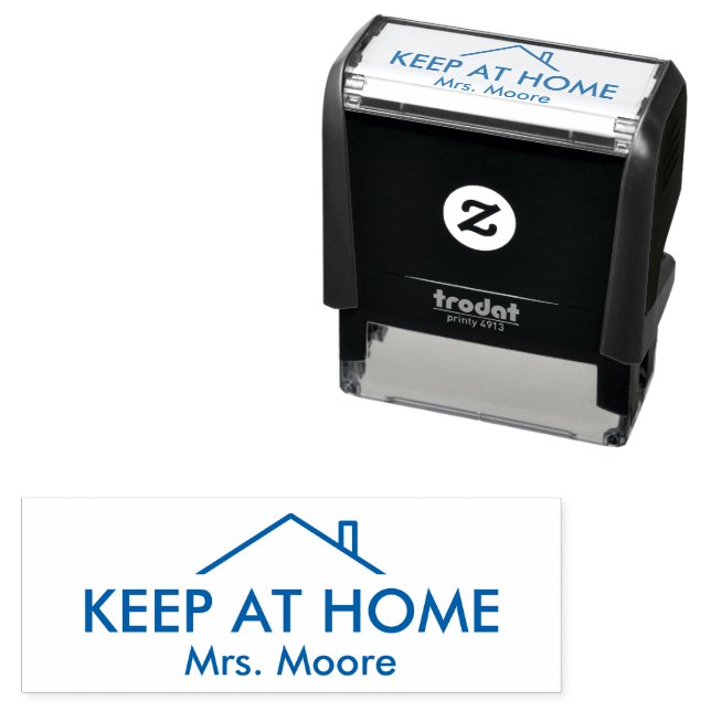 Teacher Keep At Home Custom Name Self-inking Stamp (In Situ)