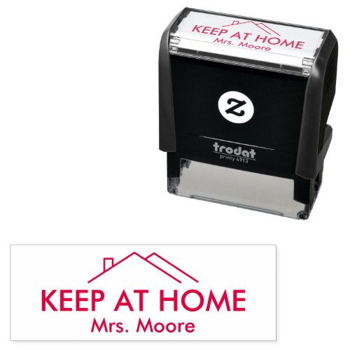 Teacher Keep At Home Student Personalized Name Self_inking Stamp