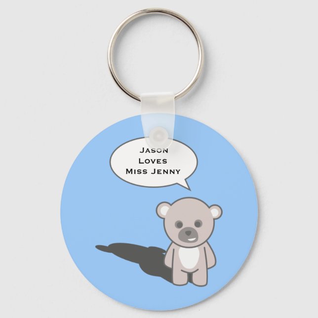 Teacher Keychain (Personalize) (Front)